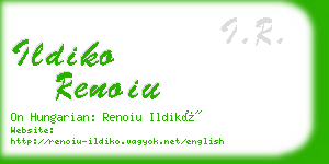ildiko renoiu business card